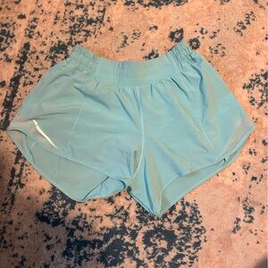 Lululemon Hotty Hot shorts light blue